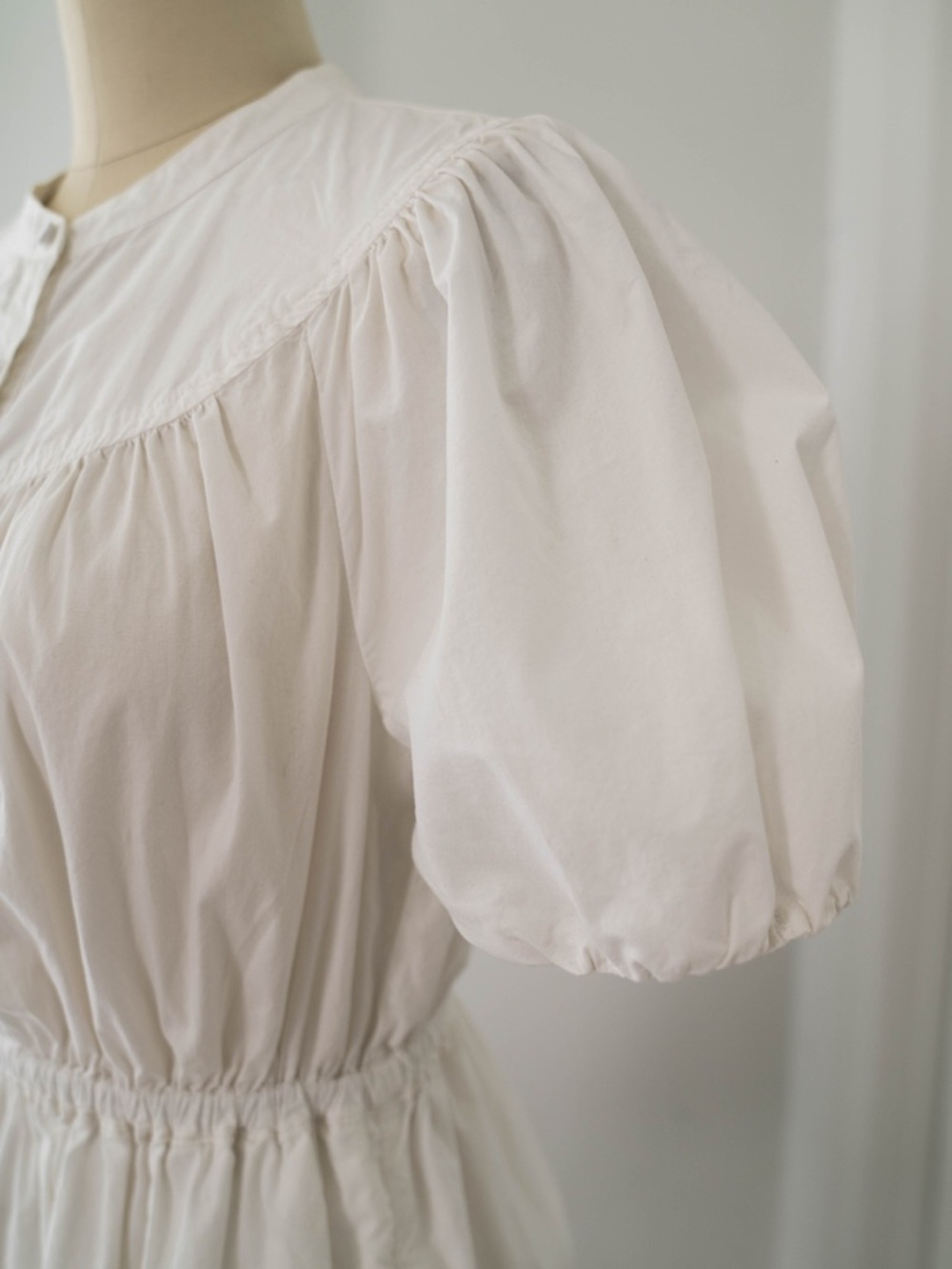 J. Crew White Cotton Mini Dress with Peter Pan Collar - Picture 3 of 9